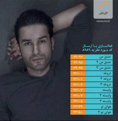 کدهای آوای انتظار همراه اول مهدی احمدوند از سایت آهنگ جدید